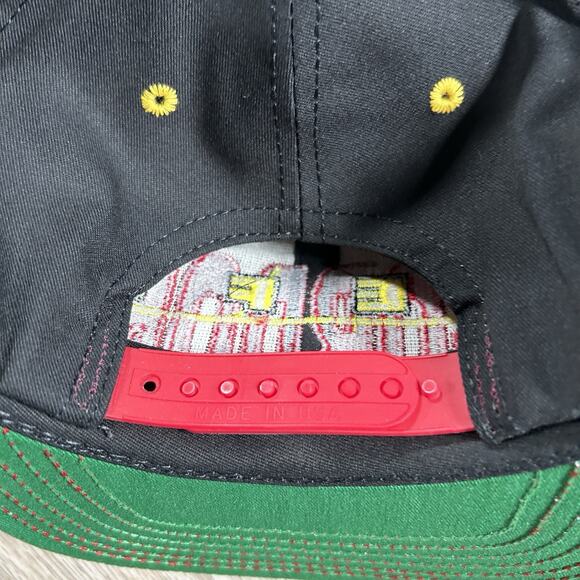 Vintage Jeff Gordon NASCAR Hat Snapback Racing Winston‎ Black Cap Made in USA - Picture 2 of 8